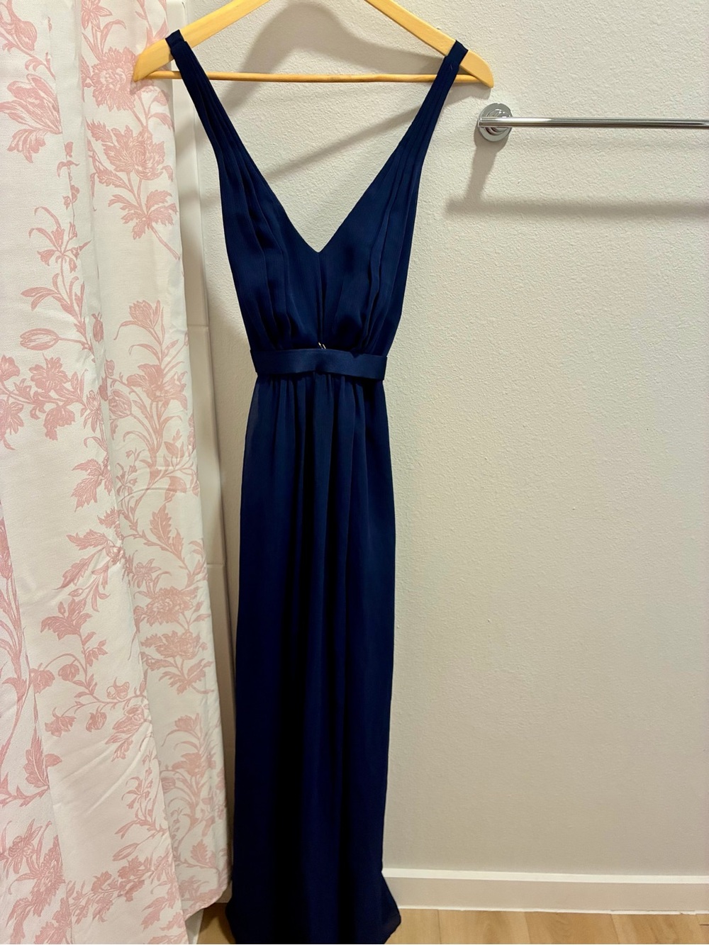 WHIT Navy V-Neck Sleeveless Maxi Dress